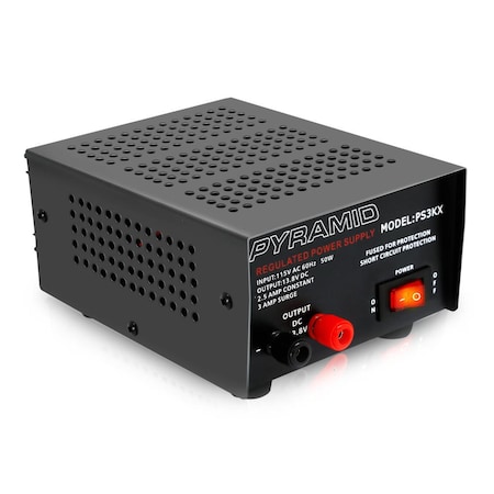 PYRAMID Bench Power Supply, Ac-To-Dc Power Converter (2.5 Amp) PS3KX